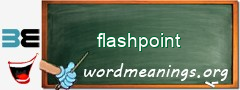 WordMeaning blackboard for flashpoint